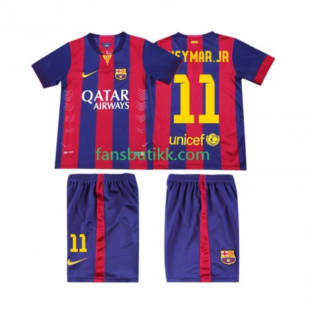 Fotballdrakt FC Barcelona Neymar JR 11 2014 2015 Barn Retro Hjemmetrøye Kortermet